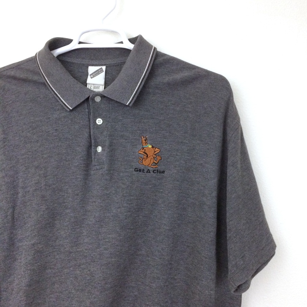 Vintage Y2K Warner Bro Scooby Doo Gray Polo